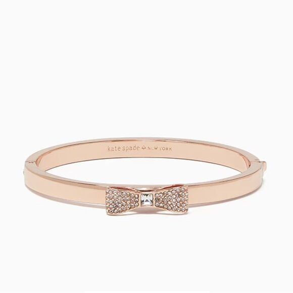 NWT Kate Spade Ready Set Bow Pave Bow Bangle - Picture 1 of 6